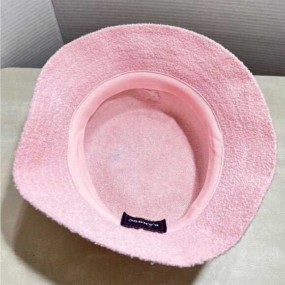 Kangol Pink Terry Cloth Bucket Hat Bermuda Lahinch - Picture 4 of 12